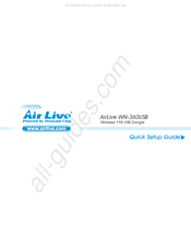 AirLive WN-360USB Guide D'installation Rapide