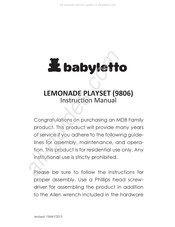 Babyletto 9806 Instructions D'installation