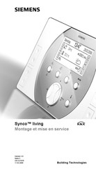 Siemens Synco living Montage Et Mise En Service