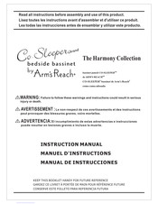 Arm's Reach CO-SLEEPER Harmony Serie Manuel D'instructions