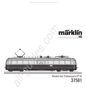 marklin 37581 Mode D'emploi