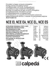 Calpeda NCE ES Serie Instructions Pour L'utilisation