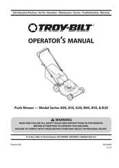 Troy-Bilt A00 Serie Notice D'utilisation