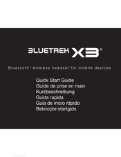 BlueTrek X3 Guide De Prise En Main