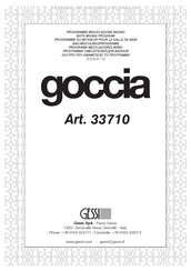 Gessi Goccia 33710 Instructions D'installation