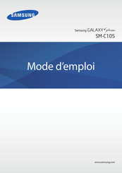 Samsung SM-C105 Mode D'emploi