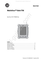 Rockwell Automation AB Quality MobileView T750 Guide De Prise En Main