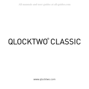 QLOCKTWO CLASSIC Manuel D'utilisation