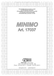 Gessi MINIMO 17037 Instructions D'installation