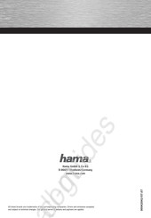 Hama 00042042 Mode D'emploi