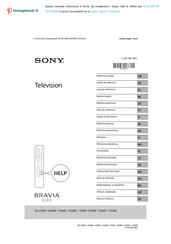 Sony BRAVIA KD-55A85 Guide De Référence