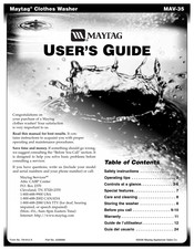 Maytag MAV-35 Guide De L'utilisateur