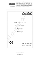 EFBE-SCHOTT BSS 450 Mode D'emploi