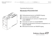 Endress+Hauser Nivotester FTL325N Mode D'emploi