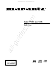 Marantz DV-12S1 Mode D'emploi