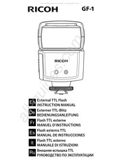 Ricoh GF-1 Manuel D'instructions