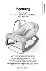ingenuity 3-in-1 Grow With Me Bounce & Rock Seat - Spruce Instructions D'installation