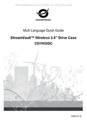 Conceptronic StreamVault CSVW25DC Mode D'emploi