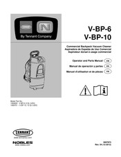Tennant NOBLES V-BP-10 Manuel D'utilisation Et De Pièces
