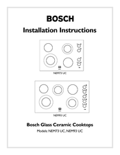 Bosch NEM73UC Instructions D'installation