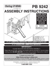 Playcore Swing-N-Slide PB 9242 Instructions D'assemblage