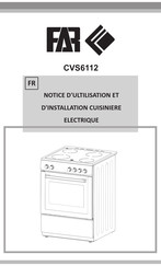 FAR CVS6112 Notice D'utilisation Et D'installation