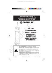 Greenlee LT-100 Mode D'emploi