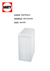 Electrolux EWT 136215 W Notice D'utilisation