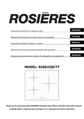 ROSIERES RIS633SCTT Mode D'emploi