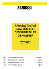 Zanussi ZDT 6152 Notice D'utilisation