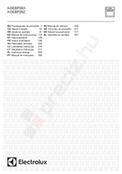 Electrolux KOEBP39Z Notice D'utilisation