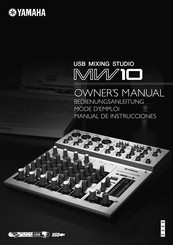 Yamaha MW10 Mode D'emploi