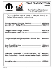 Mopar K6860444 Instructions D'installation