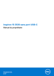 Dell Inspiron 15 3530 Manuel Du Propriétaire