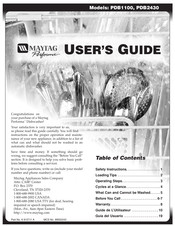 Maytag PDB1100AWN Guide De L'utilisateur