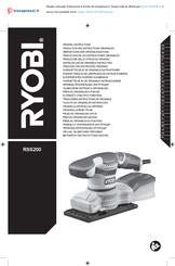Ryobi RSS200-G Traduction Des Instructions Originales