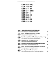 Merloni Elettrodomestici KBT 8424 IDO Instructions Pour L'installation Et L'emploi