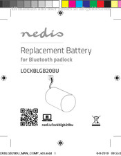 nedis LOCKBLGB20BU Guide De Démarrage Rapide