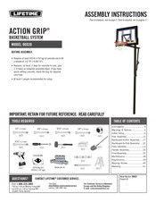 Lifetime ACTION GRIP 90020 Instructions D'assemblage