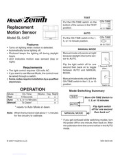 Heath Zenith SL-5407 Installation