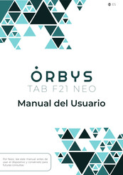 ORBYS TAB F21 NEO Manuel De L'utilisateur