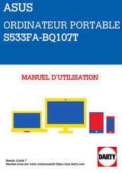 Asus S533FA-BQ107T Manuel Électronique