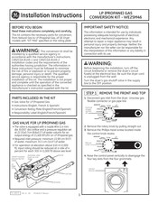 GE WE25M46 Instructions D'installation