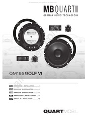 MB QUART QUART MOBIL QM165 GOLF VI Montage Et Installation