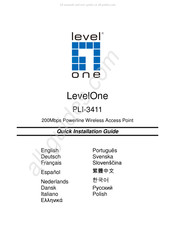 LevelOne PLI-3411 Guide D'installation Rapide