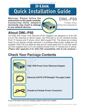 D-Link DWL-P50 Guide D'installation Rapide