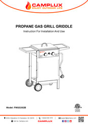 Camplux FMGG302B Instructions Pour L'installation Et L'utilisation