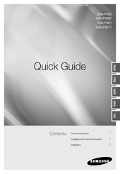 Samsung SSA-P401 Guide De Prise En Main Rapide