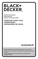 Black & Decker HLVA320JP Mode D'emploi
