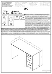 Vente Unique LEO Instructions D'assemblage